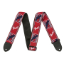 Kytarový popruh FENDER STRAP 2" MONOGRAMMED RED WHITE BLUE
