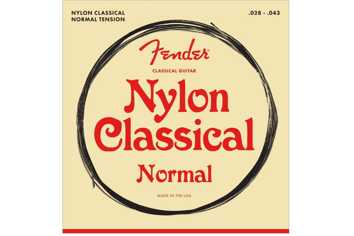 Struny pro klasické kytary FENDER 100 NYLON CLASSICAL STRINGS TIE END 28-43