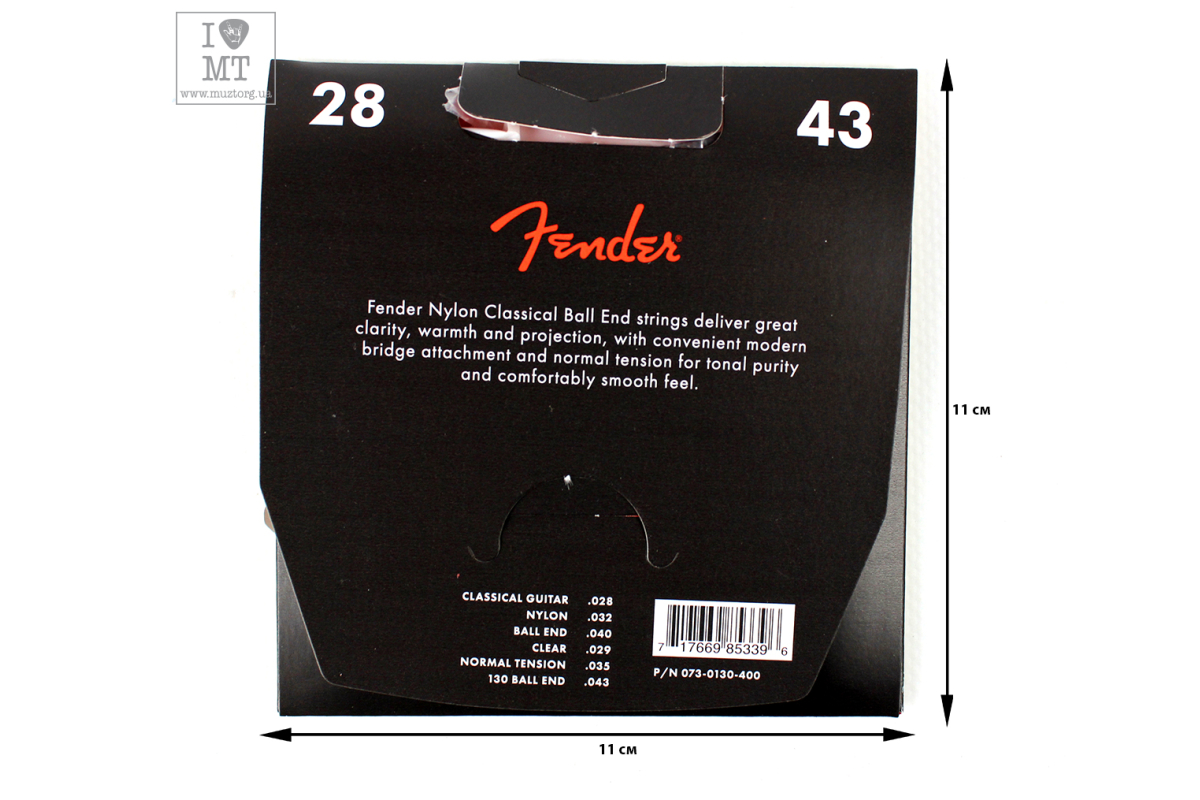 Struny pro klasické kytary FENDER 130