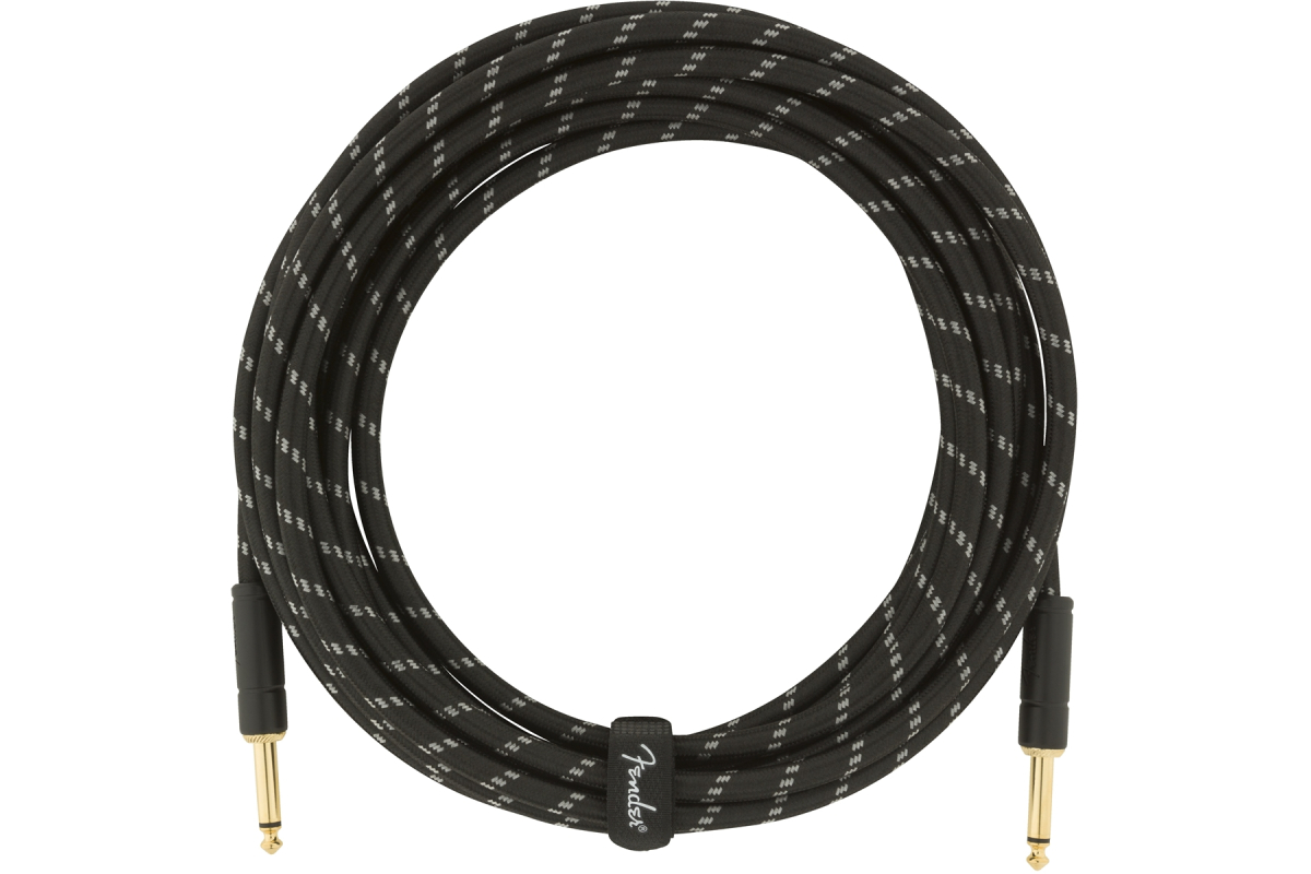Nástrojový kabel FENDER CABLE DELUXE SERIES 18.6' BLACK TWEED