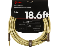 Nástrojový kabel FENDER CABLE DELUXE SERIES 18.6' ANGLED TWEED