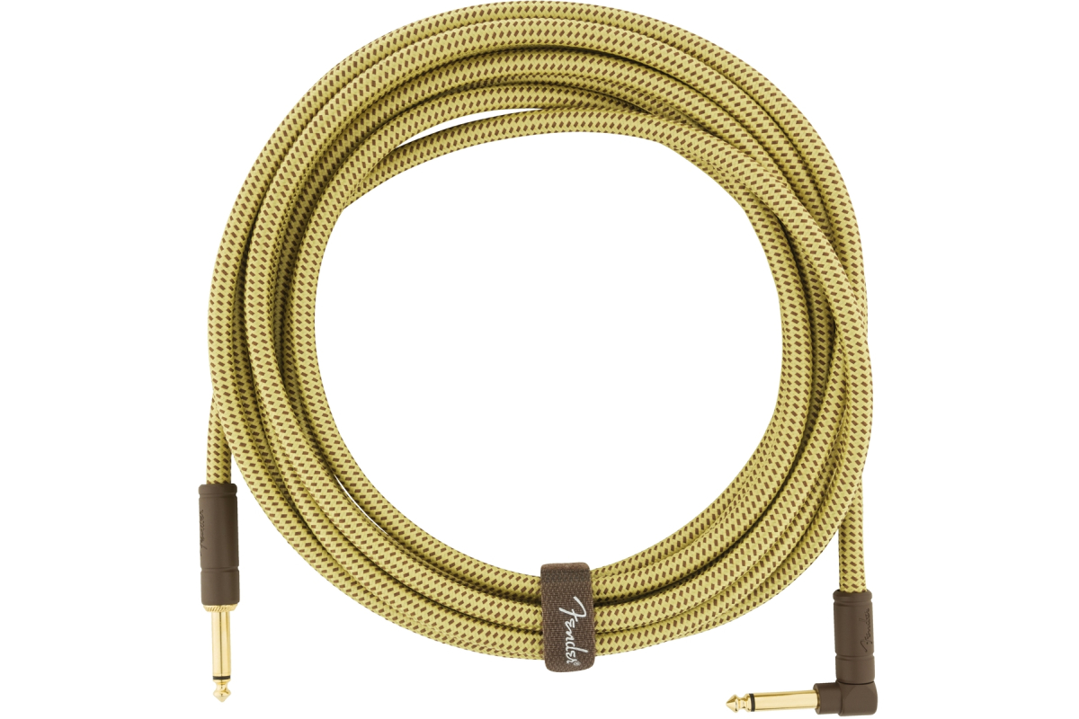 Nástrojový kabel FENDER CABLE DELUXE SERIES 18.6' ANGLED TWEED