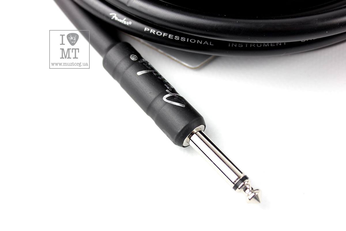 Nástrojový kabel FENDER CABLE PROFESSIONAL SERIES 15' BLACK