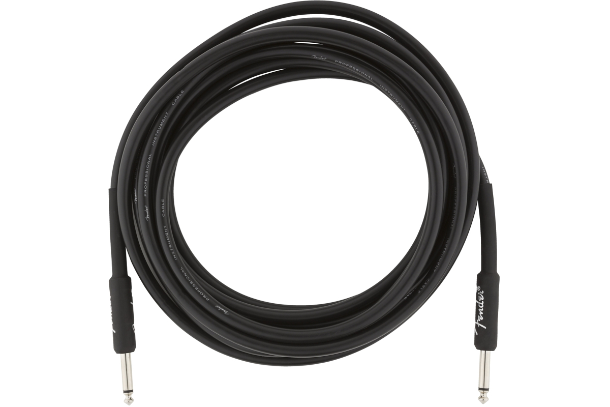 Nástrojový kabel FENDER CABLE PROFESSIONAL SERIES 15' BLACK