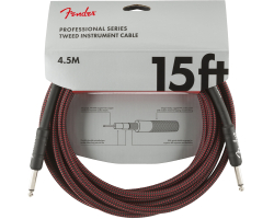 Nástrojový kabel FENDER CABLE PROFESSIONAL SERIES 15' RED TWEED