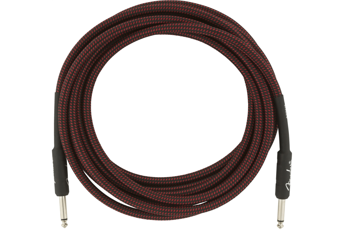 Nástrojový kabel FENDER CABLE PROFESSIONAL SERIES 15' RED TWEED