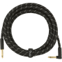Nástrojový kabel FENDER CABLE DELUXE SERIES 15' ANGLED BLACK TWEED