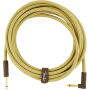 Kabel nástrojový FENDER CABLE DELUXE SERIES 15' ANGLED TWEED