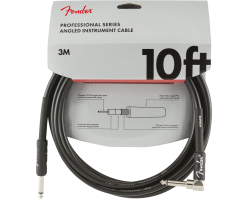 Kabel nástrojový FENDER CABLE PROFESSIONAL SERIES 10' ANGLED BLACK