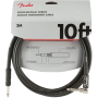 Kabel nástrojový FENDER CABLE PROFESSIONAL SERIES 10' ANGLED BLACK