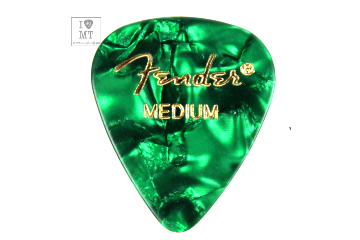 FENDER 351 GREEN PICK GROSS MEDIUM