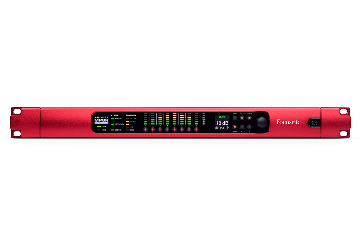 Předzesilovač mikrofonní FOCUSRITE RedNet MP8R