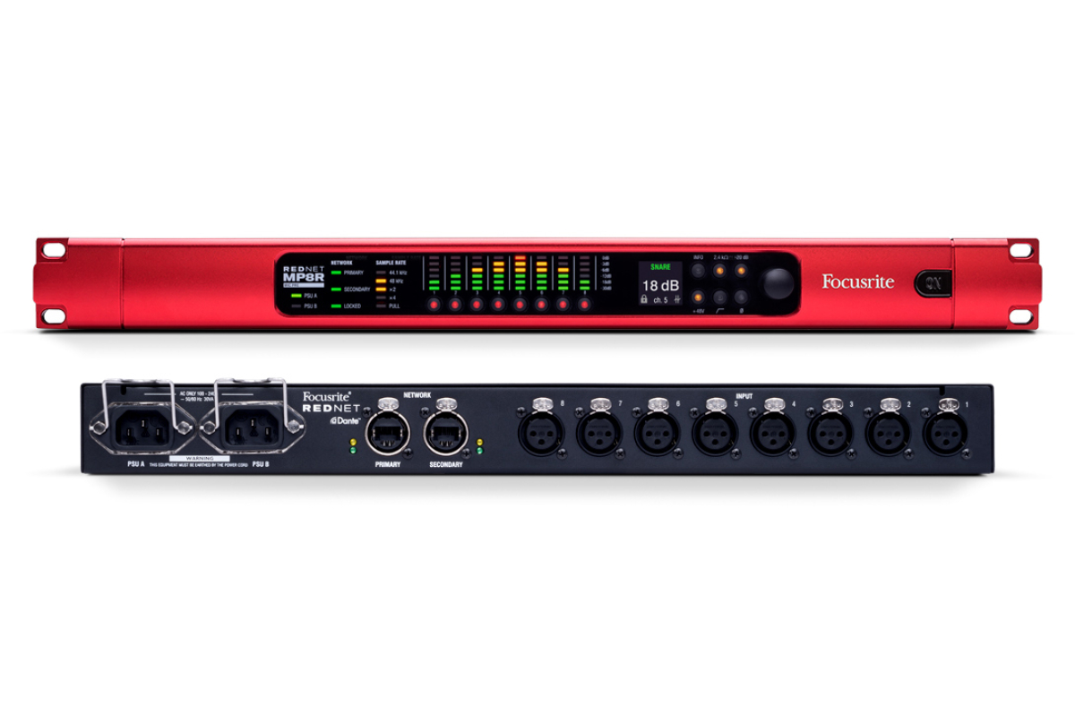Předzesilovač mikrofonní FOCUSRITE RedNet MP8R