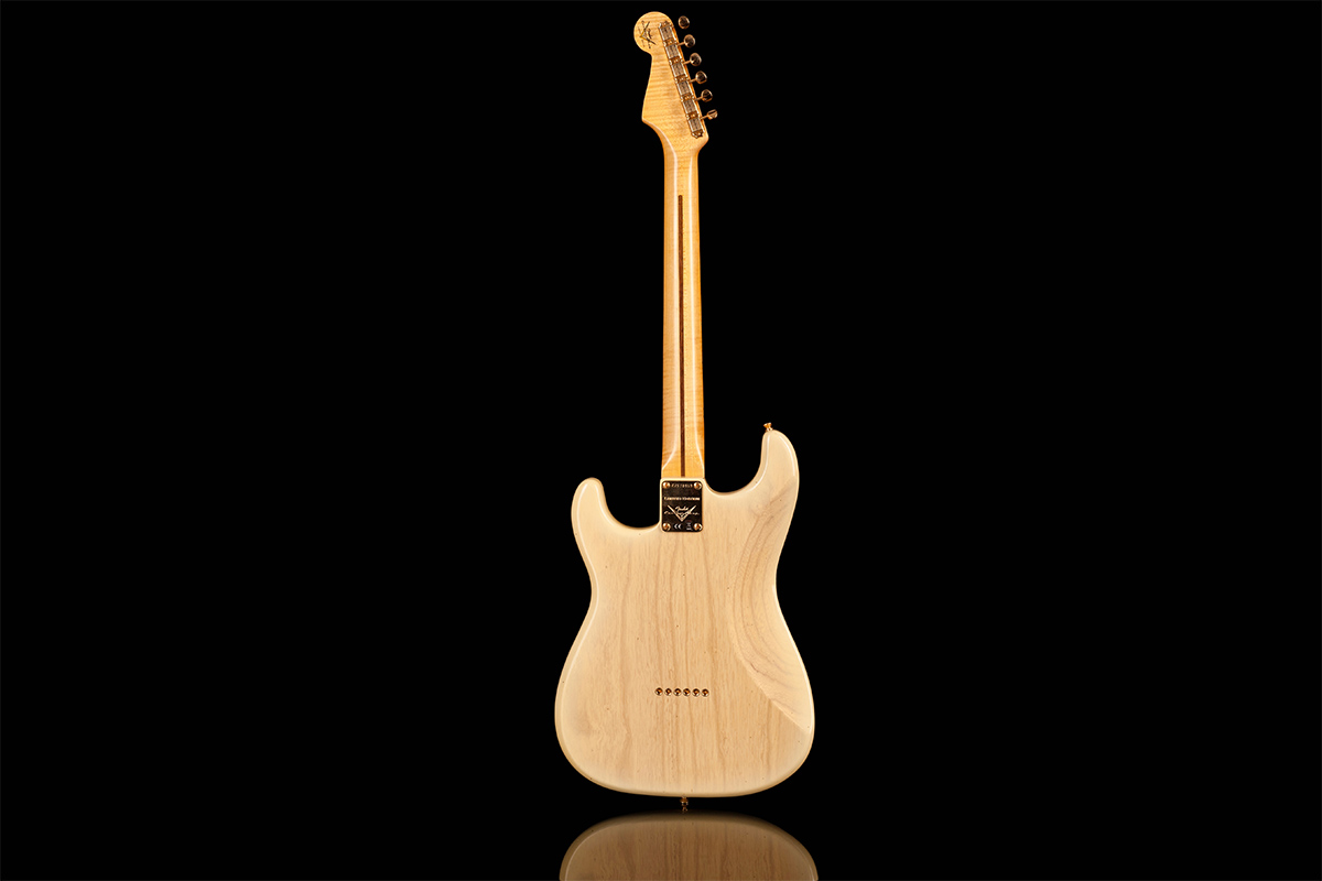 Elektrická kytara FENDER CUSTOM SHOP LIMITED EDITION '55 HARDTAIL STRATOCASTER JOURNEYMAN RELIC GOLD HARDWARE NATURAL BLONDE