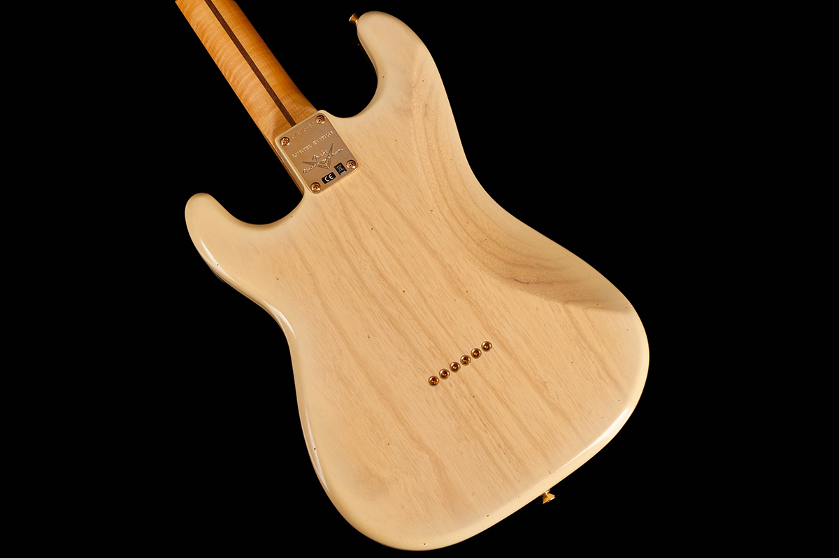 Elektrická kytara FENDER CUSTOM SHOP LIMITED EDITION '55 HARDTAIL STRATOCASTER JOURNEYMAN RELIC GOLD HARDWARE NATURAL BLONDE