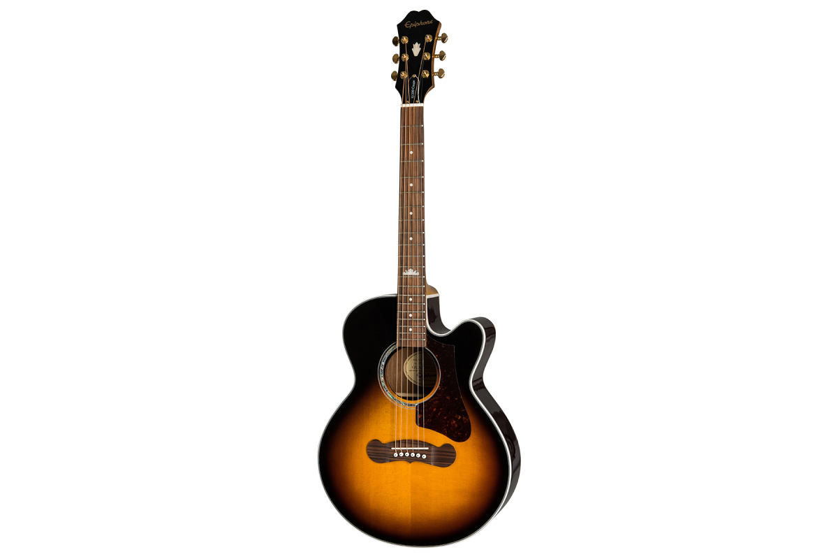 Elektrická akustická kytara EPIPHONE J-200 EC STUDIO PARLOR VINTAGE SUNBURST