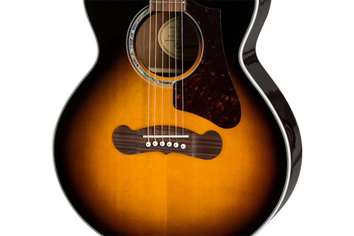 Elektrická akustická kytara EPIPHONE J-200 EC STUDIO PARLOR VINTAGE SUNBURST