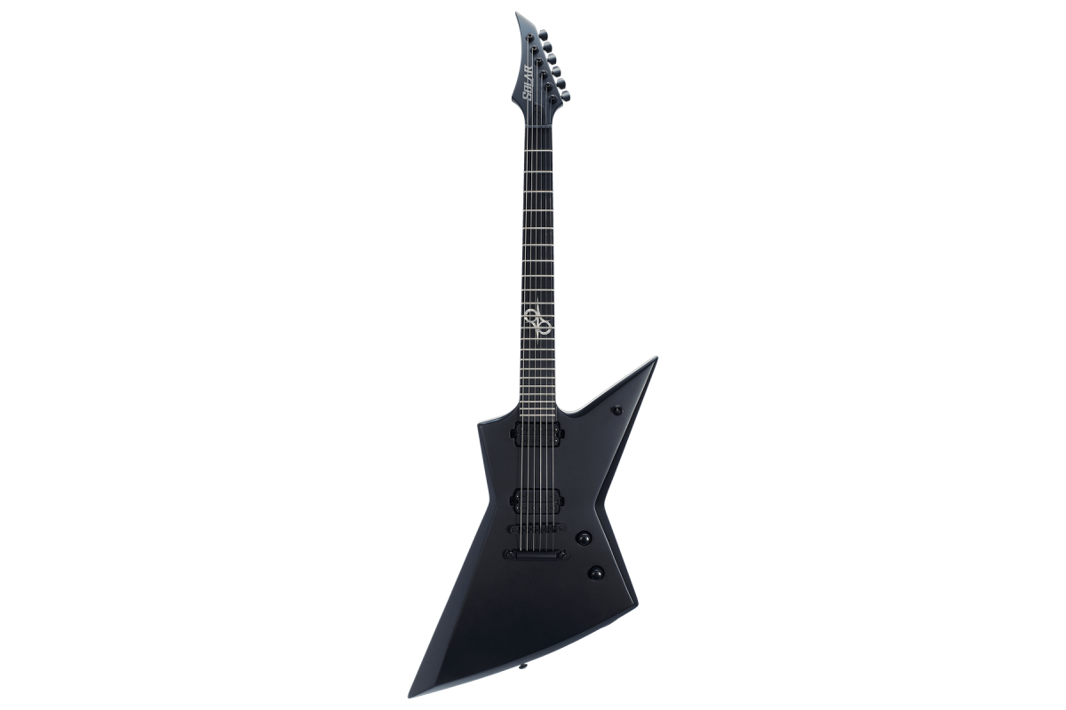 Electric Guitar Solar Guitars E2.6C CARBON BLACK MATTE