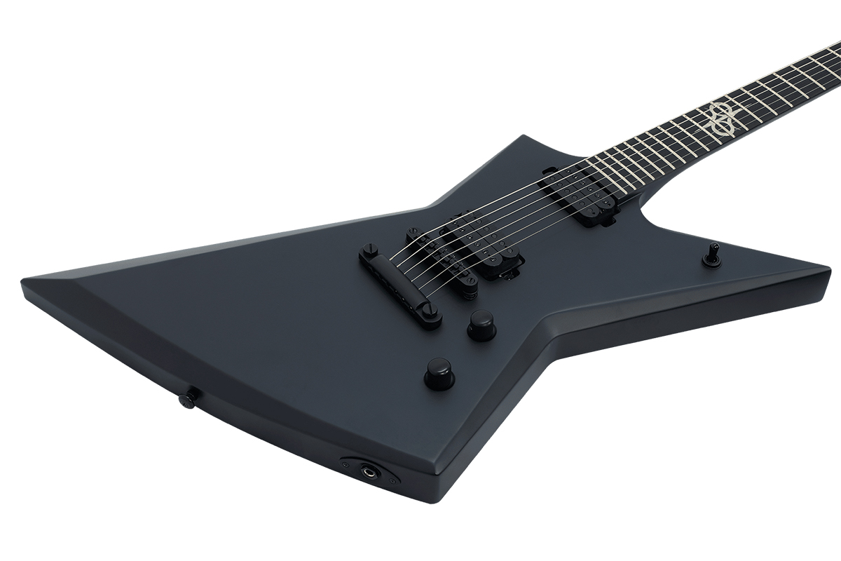 Electric Guitar Solar Guitars E2.6C CARBON BLACK MATTE