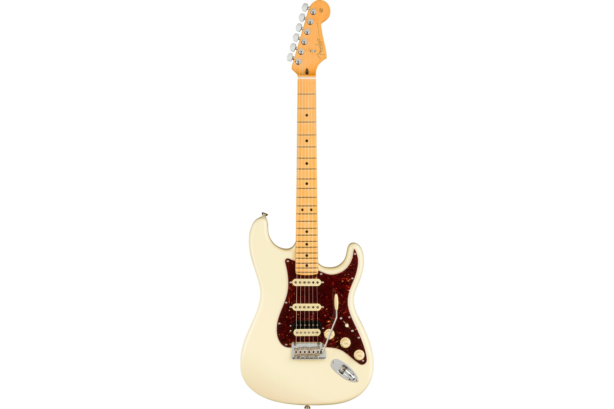 Elektrická kytara FENDER AMERICAN PRO II STRATOCASTER HSS MN OLYMPIC WHITE