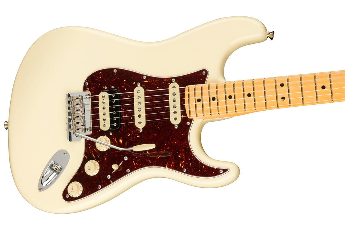 Elektrická kytara FENDER AMERICAN PRO II STRATOCASTER HSS MN OLYMPIC WHITE