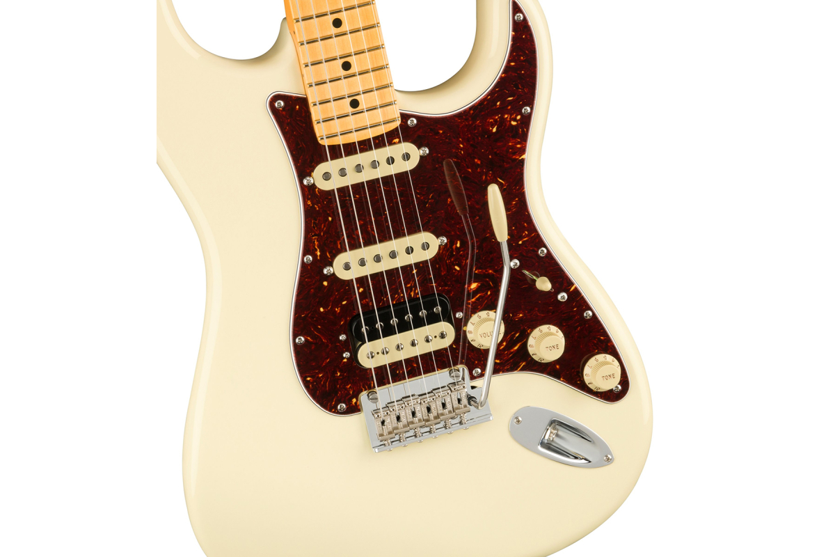Elektrická kytara FENDER AMERICAN PRO II STRATOCASTER HSS MN OLYMPIC WHITE