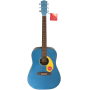 Akustická kytara FENDER CD-60S FSR BLUE PEARL w/YELLOW PICKGUARD