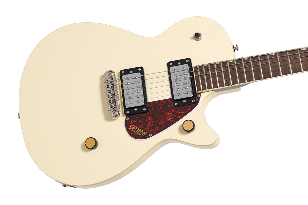 Elektrická kytara GRETSCH STREAMLINER JET CLUB SINGLE-CUT WITH WRAPAROUND VINTAGE WHITE