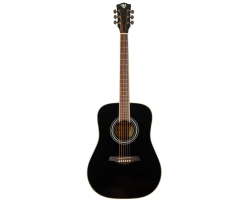 Akustická kytara ROCKDALE Maverick D6 BLACK Gloss