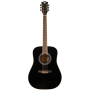 Akustická kytara ROCKDALE Maverick D6 BLACK Gloss