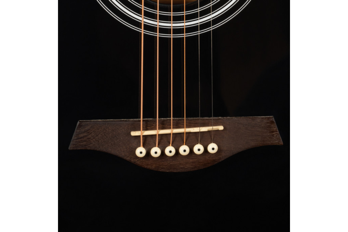Akustická kytara ROCKDALE Maverick D6 BLACK Gloss