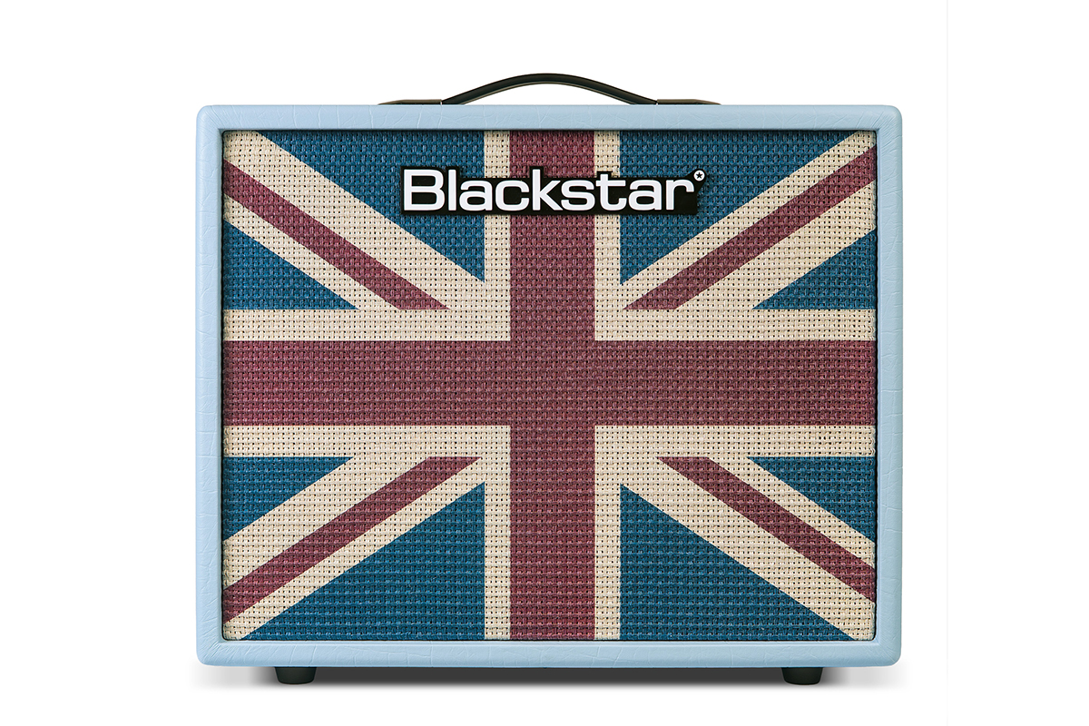Kytarový kombi zesilovač BLACKSTAR DEBUT 50R BABY BLUE UNION FLAG