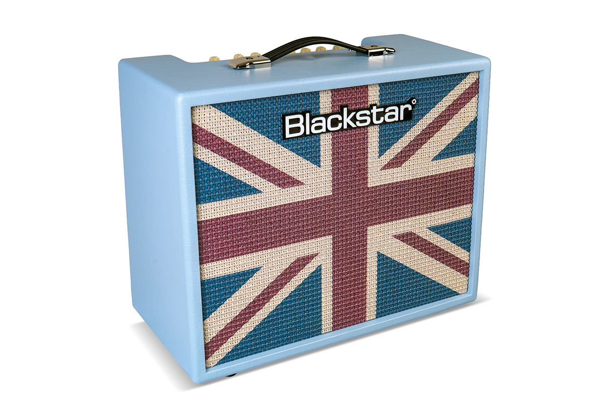 Kytarový kombi zesilovač BLACKSTAR DEBUT 50R BABY BLUE UNION FLAG