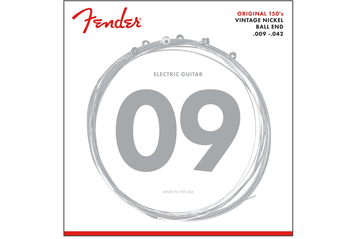 Struny pro elektrické kytary FENDER 150L PURE NICKEL GUITAR STRING 9-42