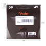 Struny pro elektrické kytary FENDER 250L NICKEL-PLATED STEEL GUITAR STRINGS 9-42